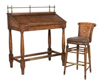 Thomasville Ernest Hemingway Desk and Stool