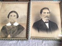 Lot of Antique Frames and Pictures
