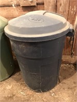 Black Trash Can