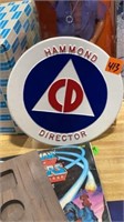 Hammond Director Plastic sign ~8in