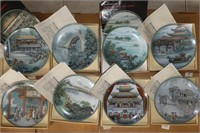 SET OF 8 'SCENES FROM SUMMER PALACE' PLATES