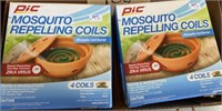 (2) PIC mosquito repelling coils