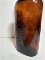 H&A Gilley Vintage amber bottle