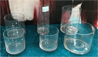 11 - MIXED LOT OF GLASS VASES (E75)