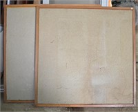 2 Bulletin Boards w/Wood Frame