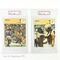 1977-79 Sportscaster Italy Pele Soccer Cards (PSA)