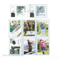 Signed SP Authentic PGA Golf Cards (UD COA) (8)