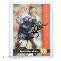 Signed 1997 Futera #6 David Beckham Rookie Card