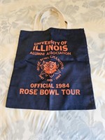 1984 University of Illinois Rose Bowl Tour Tote