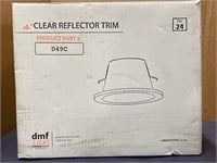 4” Clear Reflector Trim