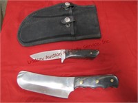 Set of 2 Rough Rider knives w/ sheath 3" & 5.5"