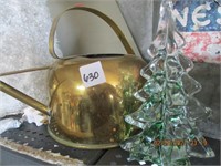 Brass Flower Waterer & Glass Tree