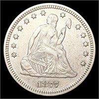 1877 Seated Liberty Quarter NEARLY UNCIRCULATED