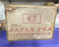 CARPENTER-COOK MENOMINEE JAPAN TEA CO. CRATE