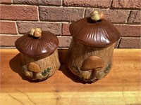 Mushroom Canister Pair