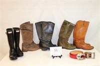WOMENS BOOTS AND BELTS (FRYE, UGG, HUNTER INCLUDED