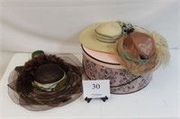 DERBY HATS AND HAT BOX