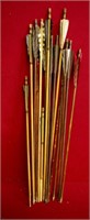 Assorted Feather Wood Arrows Lot