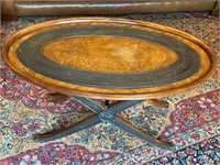 Decorative Burlwood Removable Top Coffee Table