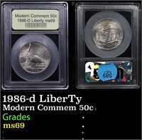 1986-d LiberTy Modern Commem Half Dollar 50c Grade
