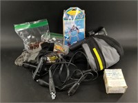 Lot with a bicycle, repair kit for under seat, and