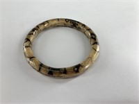 Bone bangle bracelet