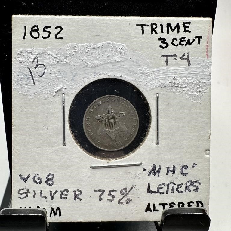 1853 3 CENT SILVER PIECE