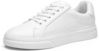 VOSTEY Men's Fashion Sneakers-White, US11