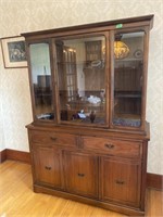 2 Piece China cabinet-top-48x15.5x38” tall &