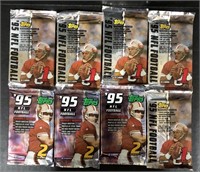 LOT OF (8) 1995 TOPPS SERIES 1 & 2 NFL FOOTBALL CA