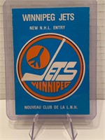 Winnipeg Jets 79/80 Team Logo Card NRMINT