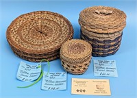 Vintage Handwoven Indian Baskets