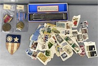 Postage Stamps; Medals & Hohner Harmonica Lot