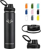 STACEGEELE Insulated Vacuum Water Bottle- 24 OZ