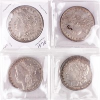 Coin  4 Morgan Silver Dollars 1878,  79, 80 & 81
