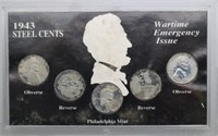 1943 Steel Cent Set