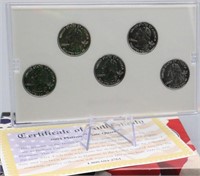 2004 Mint State Quarter Platinum Set