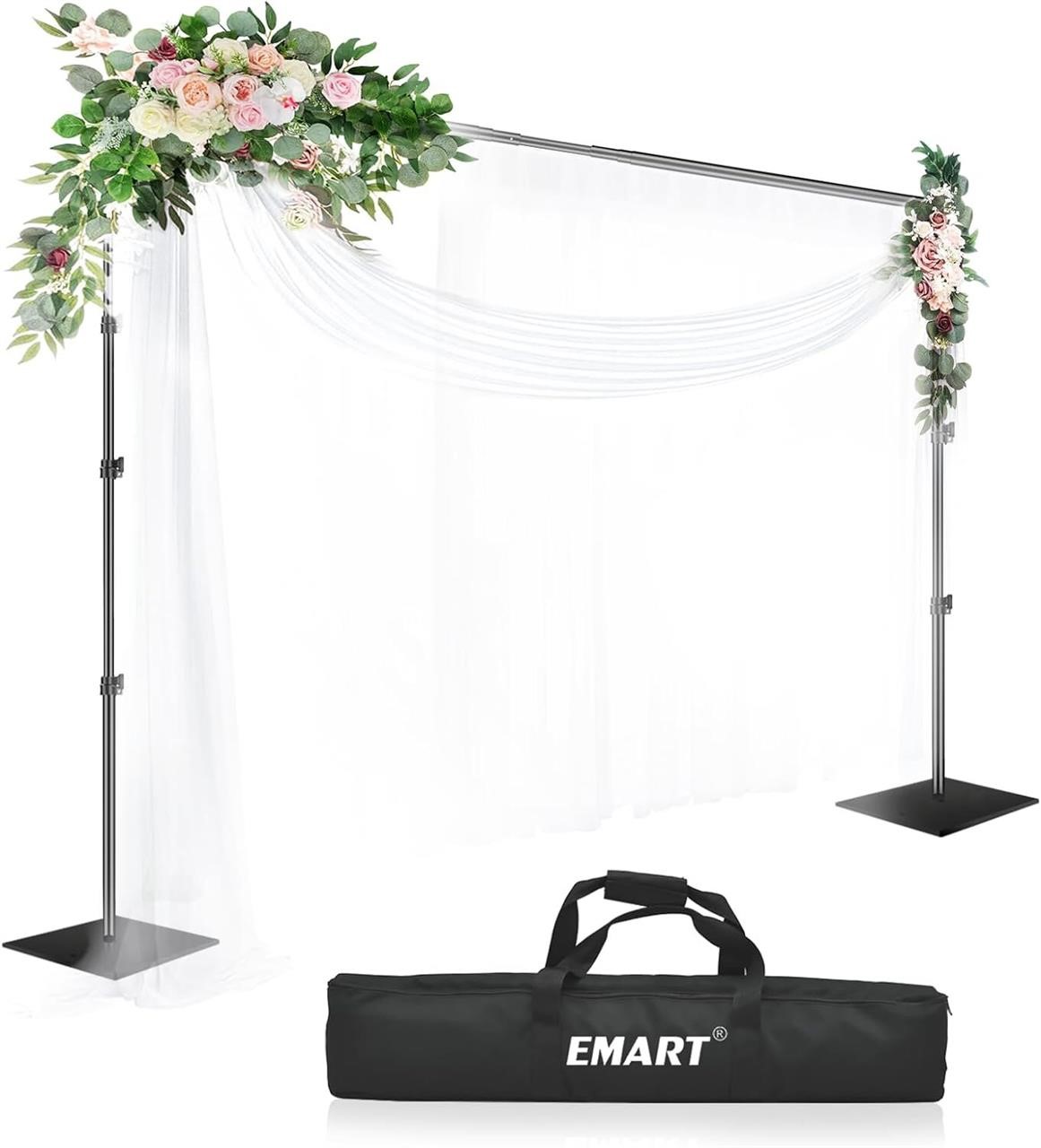 Emart Heavy Duty Backdrop Stand 8.5x10ft Black