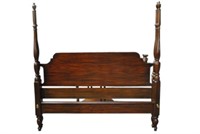Virginia House Mahogany Queen Poster Bed