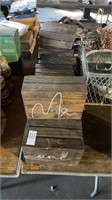 Lot of Wooden Block Decor