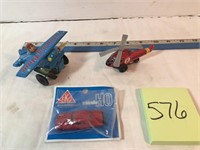 Toys-helicopter, plane, car