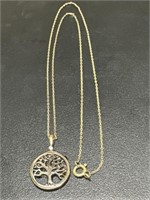 925 Gold Toned Sterling Silver 18in. necklace