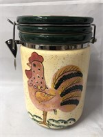 VINTAGE BAUM BROTHERS RED CHECK ROOSTER STORAGE