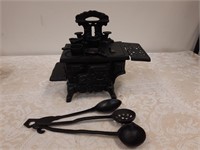 Miniature cast iron stove