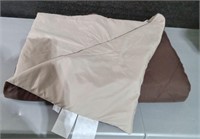 Twin Reversible Comforter - Brown/Tan