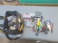 Tool Bag w/ assort. of handools & Hardware