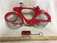 Miniature Bike and Wagon Key Chain