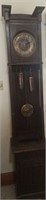 OLD 7 FT 2" TALL GRANDFATHER CLOCK