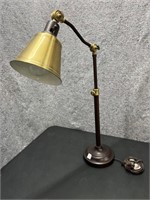 Adjustable Neck and Height Table Lamp , Brass