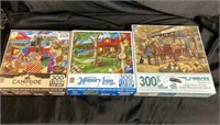 JIGSAW PUZZLE LOT / 3 BOXES